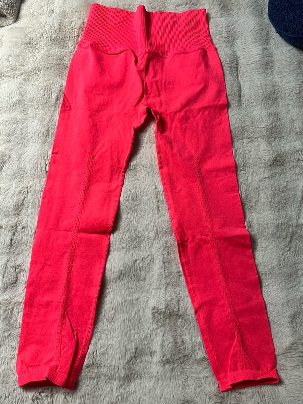 FP Movement by Free People Hot Pink Ribbed Waist Leggings - Picture 2 of 4